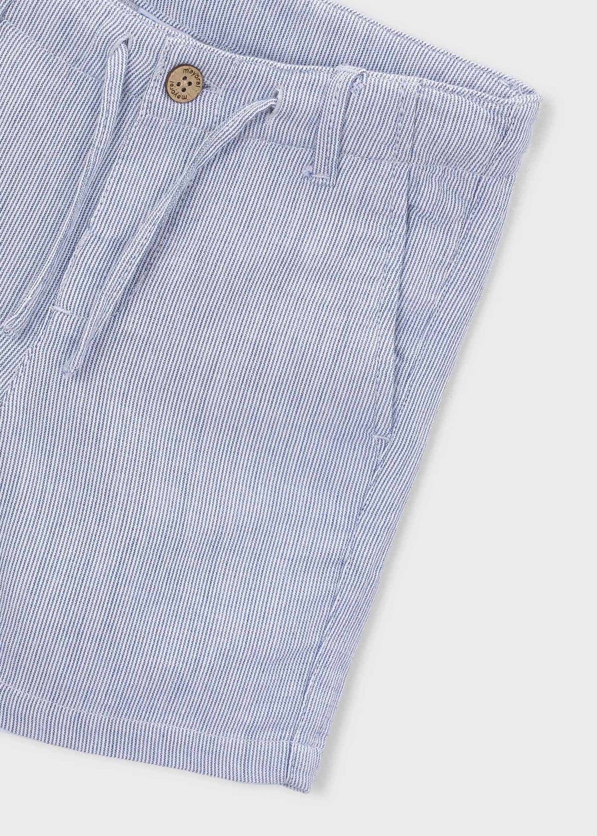 Gestreifte Dobby-Bermudashorts
