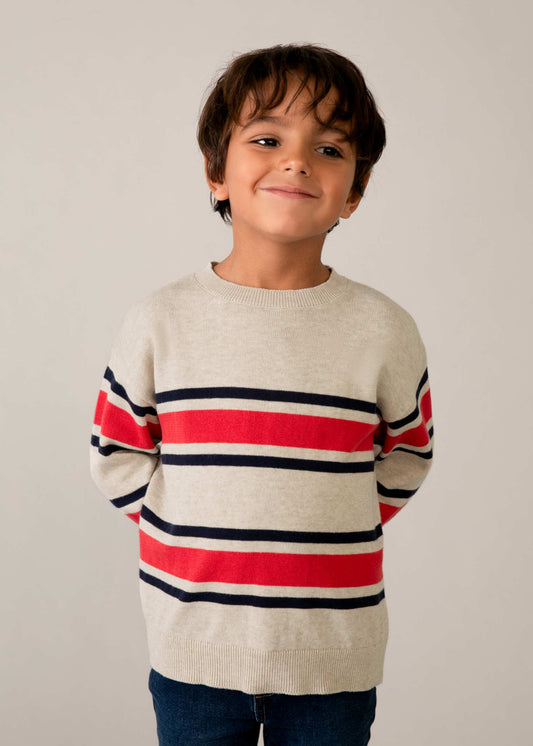 Gestreifter Pullover für Jungen