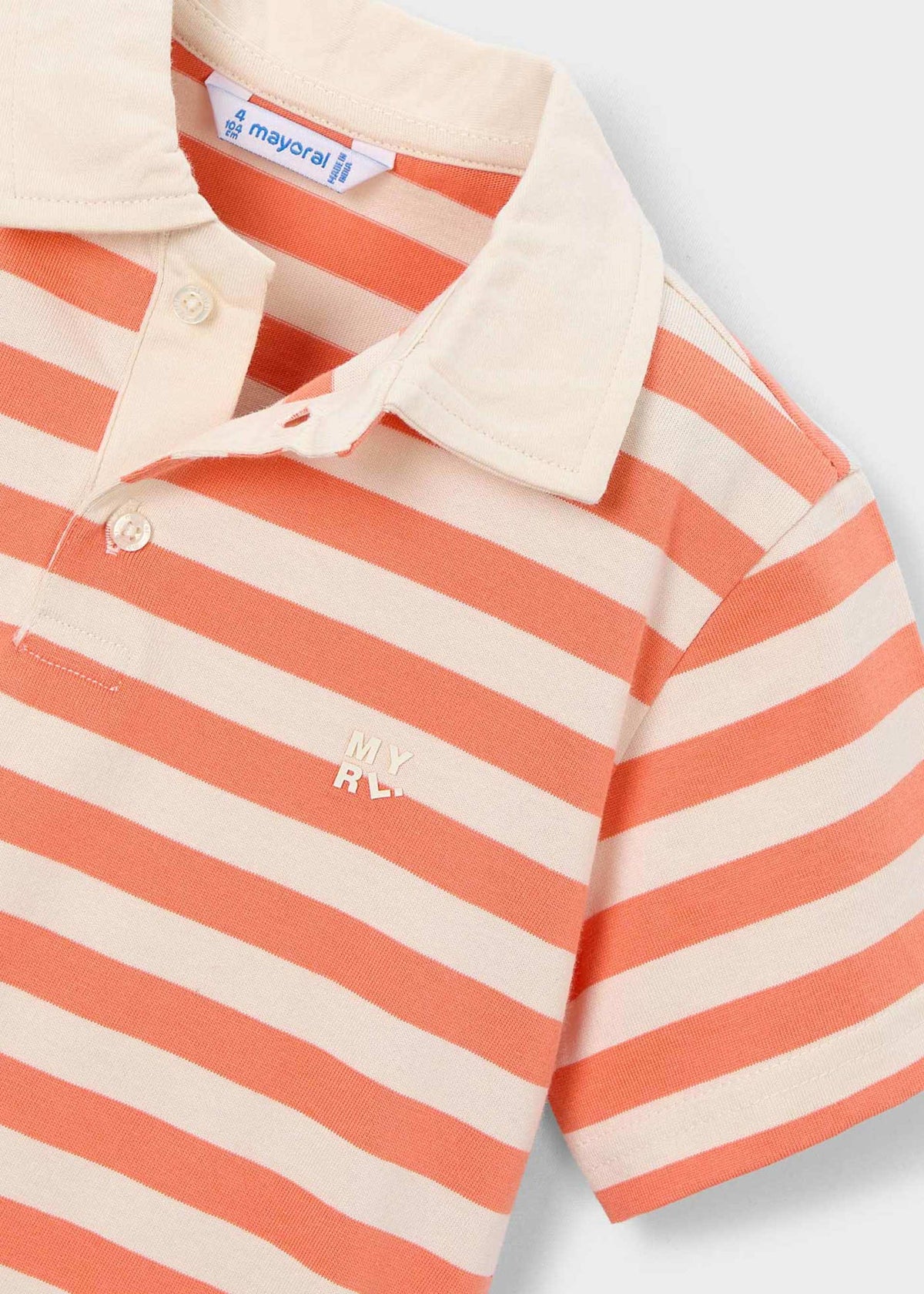 Striped polo shirt for boys