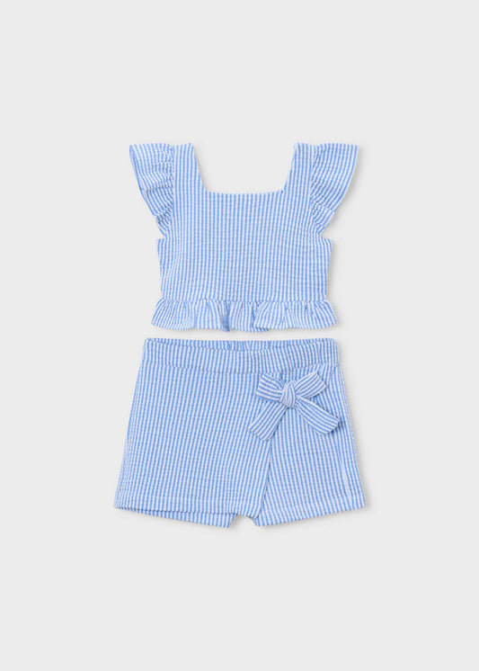 Striped skirt set girl