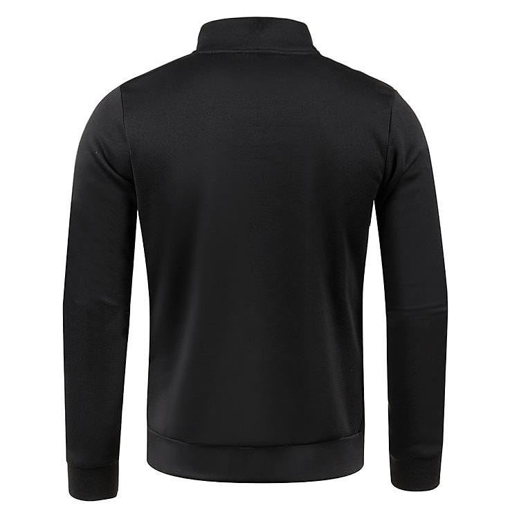 Herren Stehkragen Cardigan Langarm Dünner Fleece-Pullover