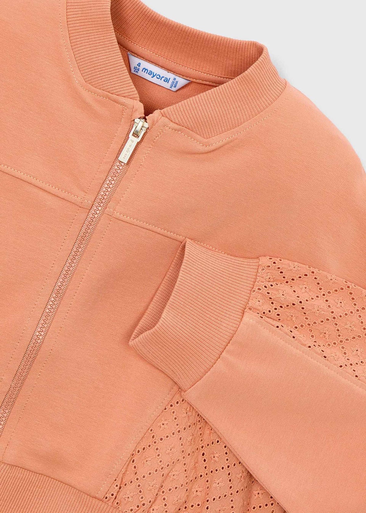 Mädchen-Strickjacke mit Reißverschluss